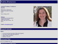 Tablet Screenshot of evelina.shamarova.com